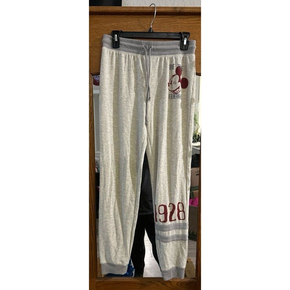 Disney Women's Cream and Grey Jogging pants